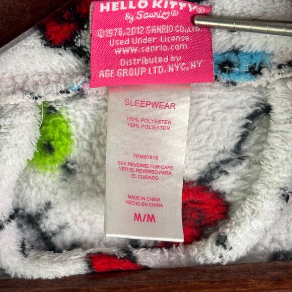SANRIO/HELLO KITTY Plush Fleece Robe Womens Size M - Picture 7 of 9